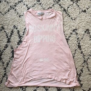 Wild fox muscle tee No skinny dipping alone